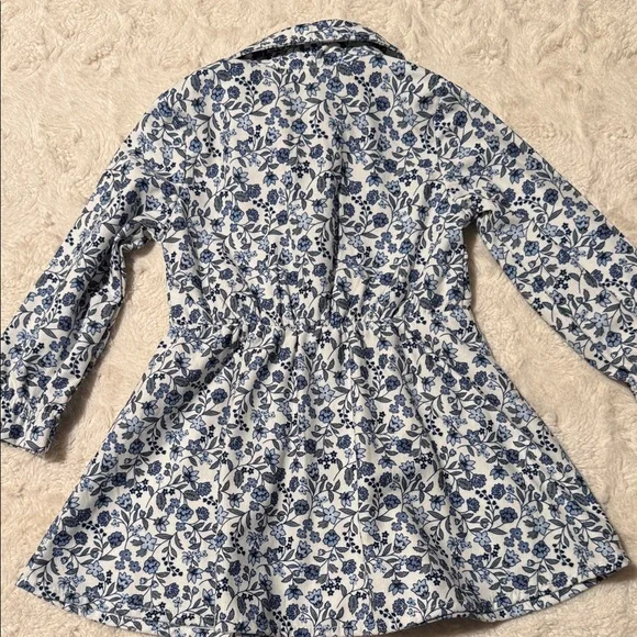 Draper James Blue Floral Kids Casual Dress - Picture 3 of 3